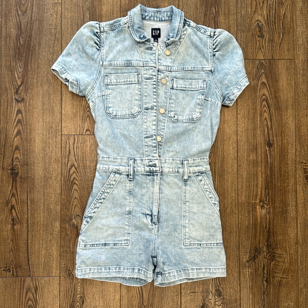 Denim Romper